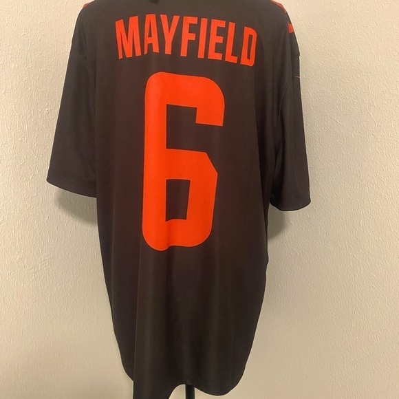 Baker Mayfield Nike Dri - Fit NFL Cleveland Browns  Vapor Jersey - Men’s XL NWT - Picture 5 of 9